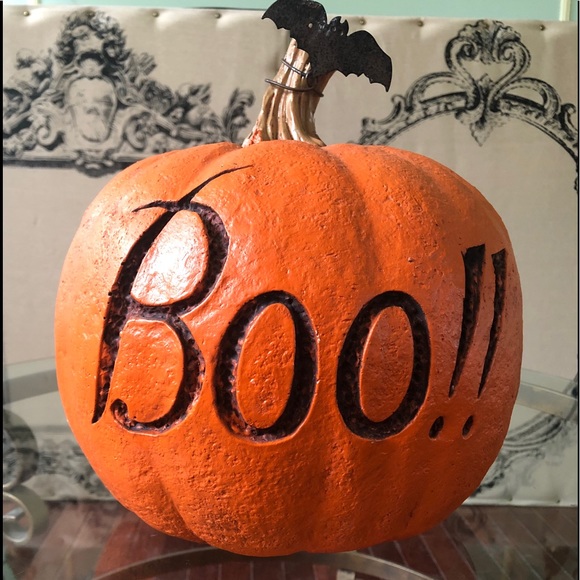 Other - Halloween Pumpkin Boo! Is engraved in black CUTE!